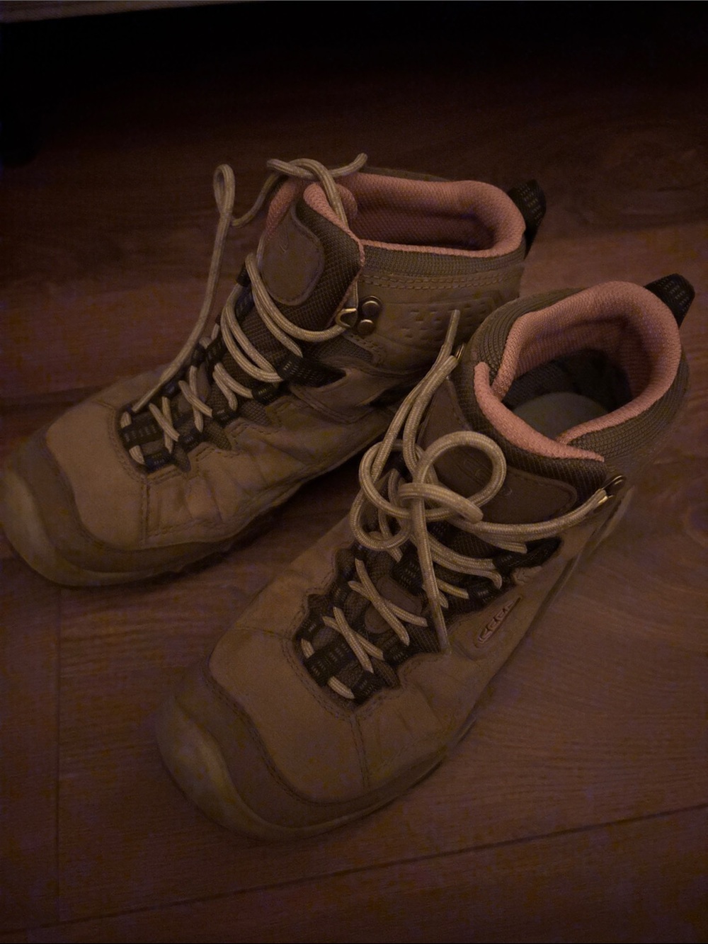 Keen waterproof Brown and Pink Hiking Boots